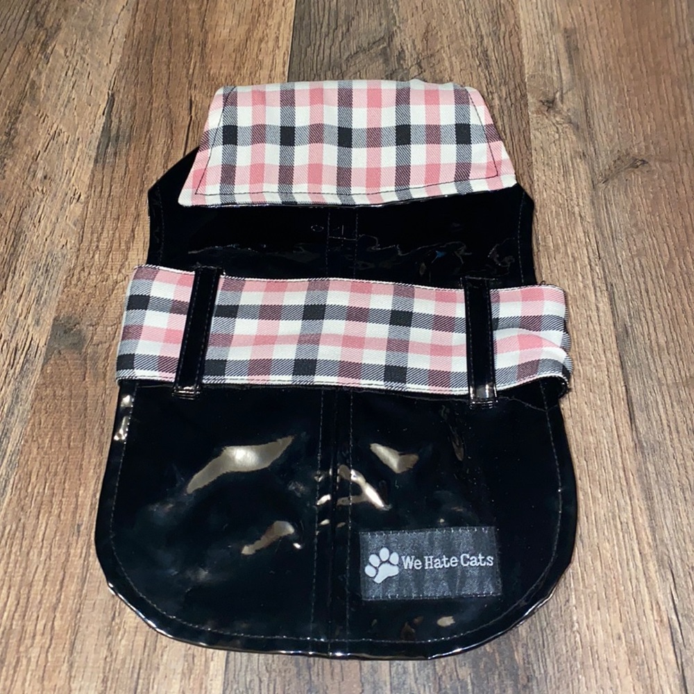 Mud Pie Faux Patent Leather Dog Coat XS